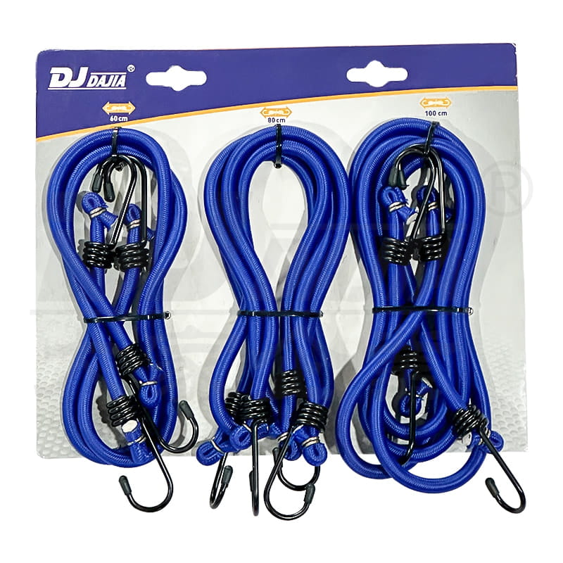 12mm Bungee ledning Sterke stram stropper med sinkbelagt stålkrok